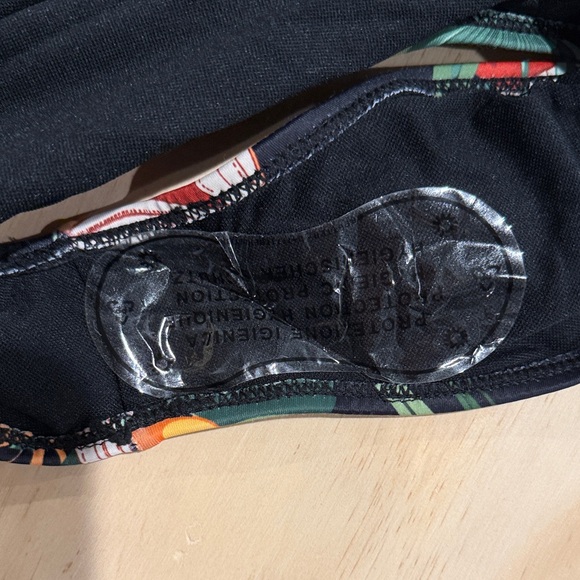 Floral Black One Piece Swimsuit - Picture 4 of 7